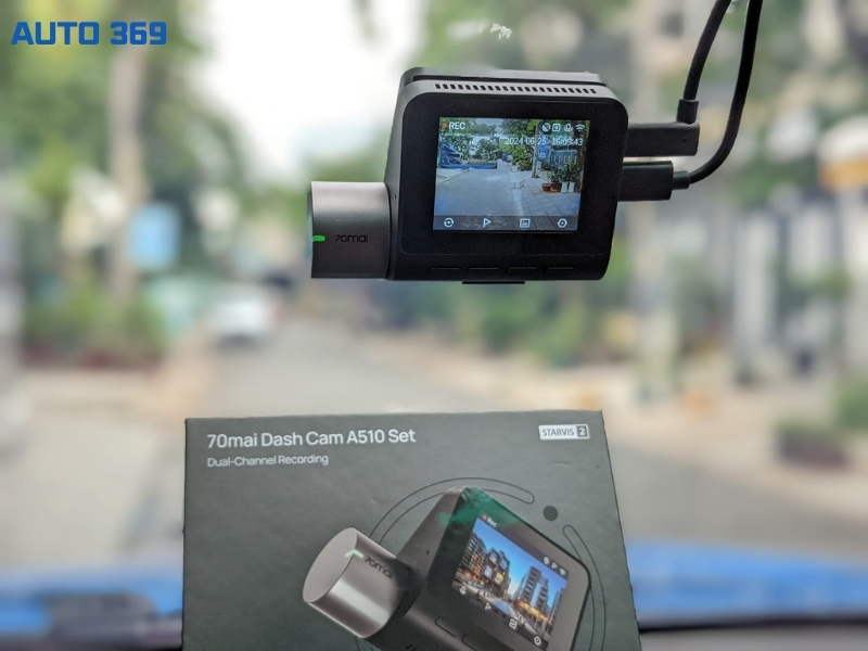 Lắp camera hành trình Xiaomi 70mai A510 cho xe ô tô