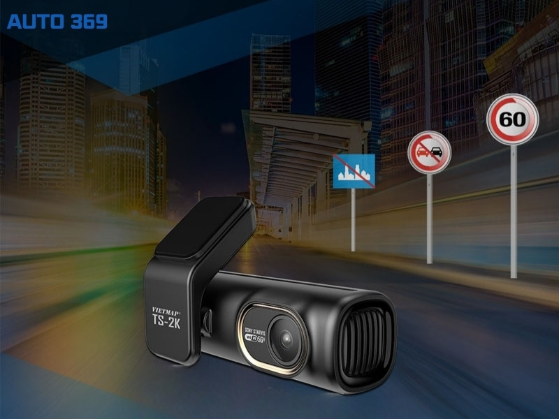 Gắn camera hành trình Vietmap TS-2K Lite cho xe ô tô