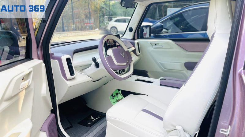 Bọc ghế da tím cao cấp cho VinFast VF3