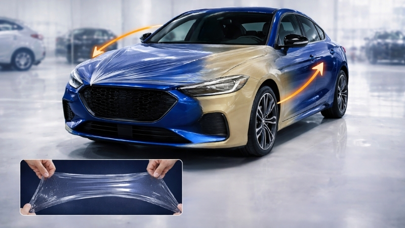 Độ co giãn và khả năng đàn hồi của phim PPF