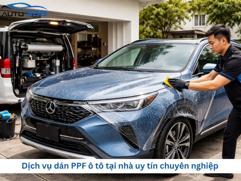 Dịch vụ dán PPF ô tô tại nhà uy tín chuyên nghiệp