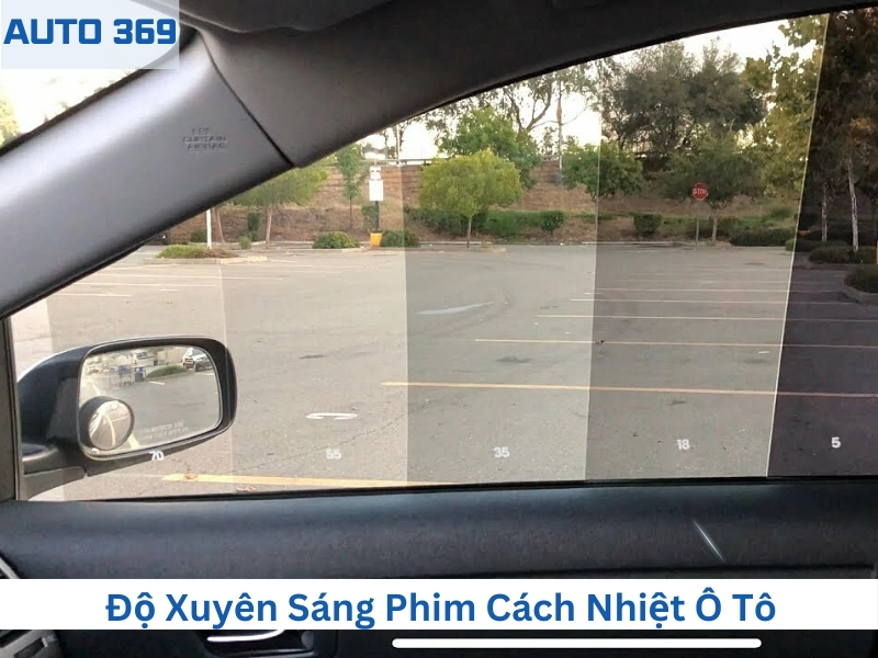 Chọn độ xuyên sáng phim cách nhiệt ô tô