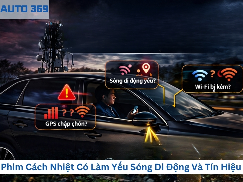 Phim cách nhiệt ô tô làm suy giảm GPS và sóng điện thoại