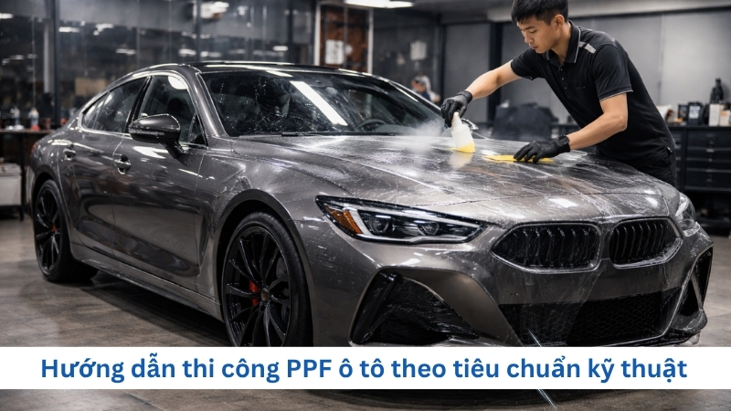 Hướng dẫn thi công PPF ô tô theo tiêu chuẩn kỹ thuật
