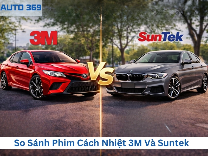 So sánh phim cách nhiệt 3M và Suntek